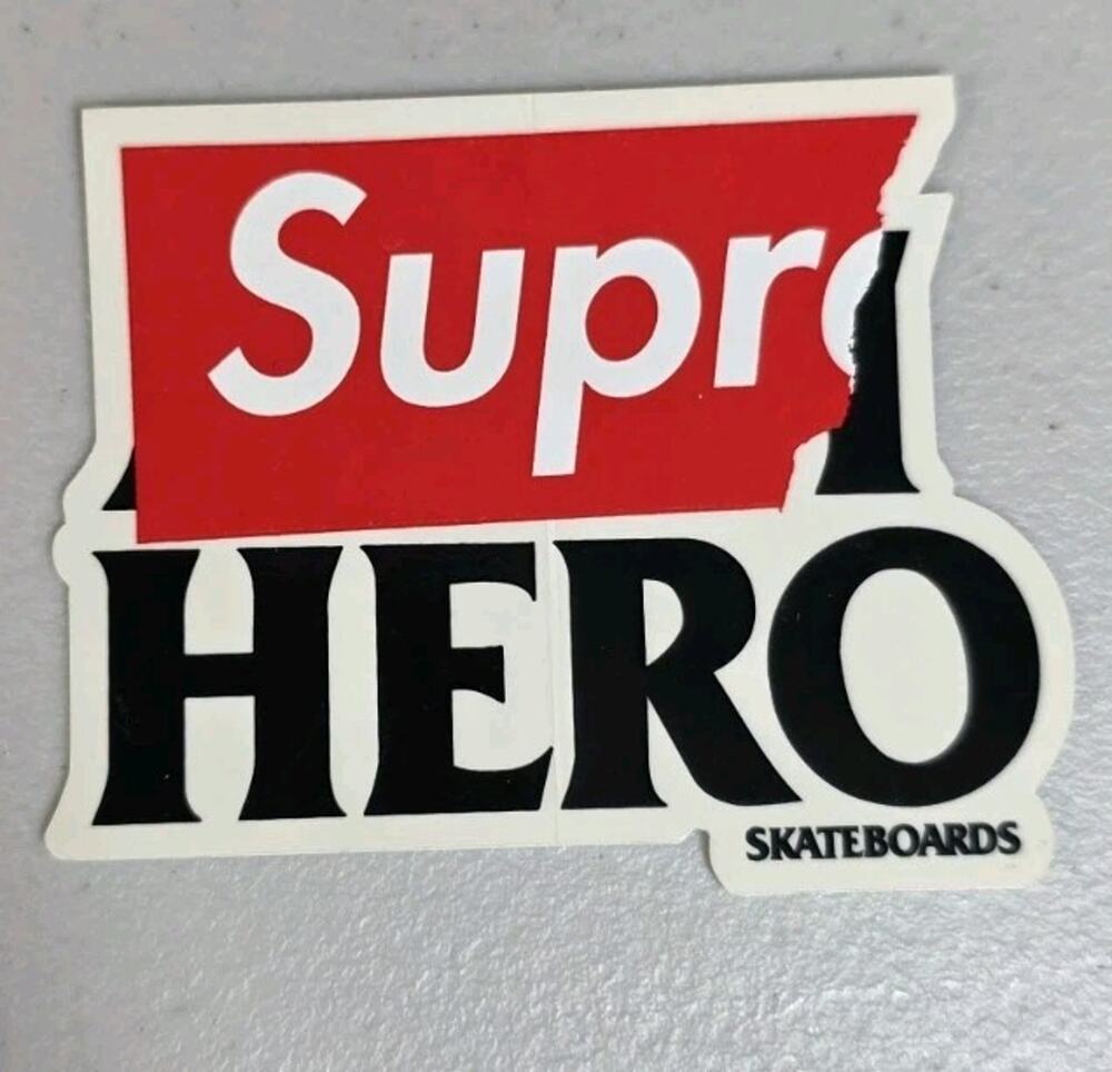 Supreme Hero Antihero Sticker